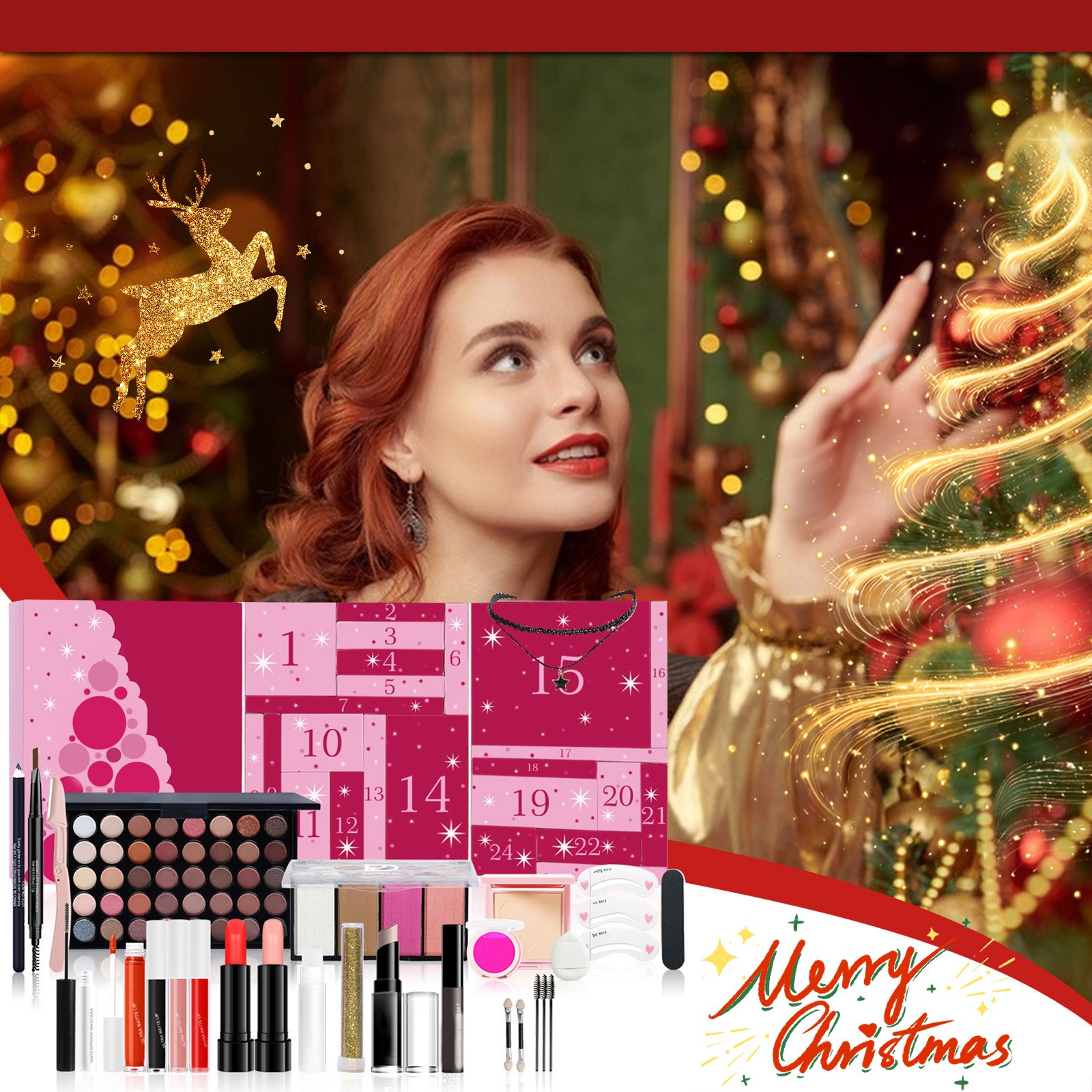 Beauty Makeup Tool Collection - Адвент-календарь для макияжа для девочек, слепая