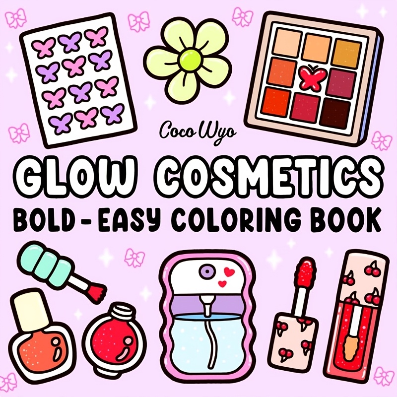 Beauty Makeup Book - Светящаяся косметика, жирная и легкая книжка-раскраска