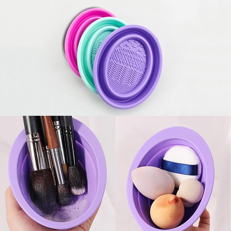 Beauty Makeup Box - Мягкая силиконовая кисточка для макияжа, складная
