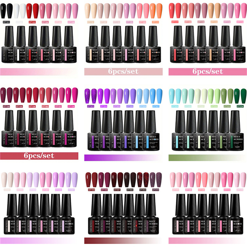 Nail Dehydrator Primer - 6 шт. Набор гель-лаков для ногтей