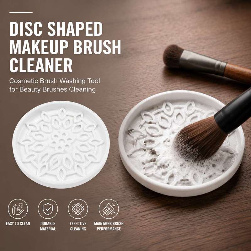 Beauty Makeup Brushes - Дисковидный очиститель косметических кистей, инструмент для
