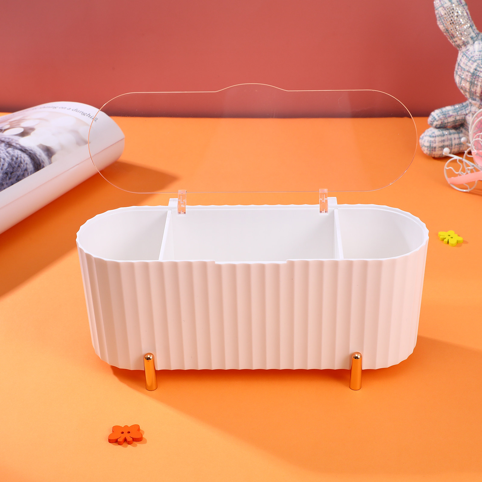 Beauty Makeup Box - 2 шт. Органайзер для хранения с