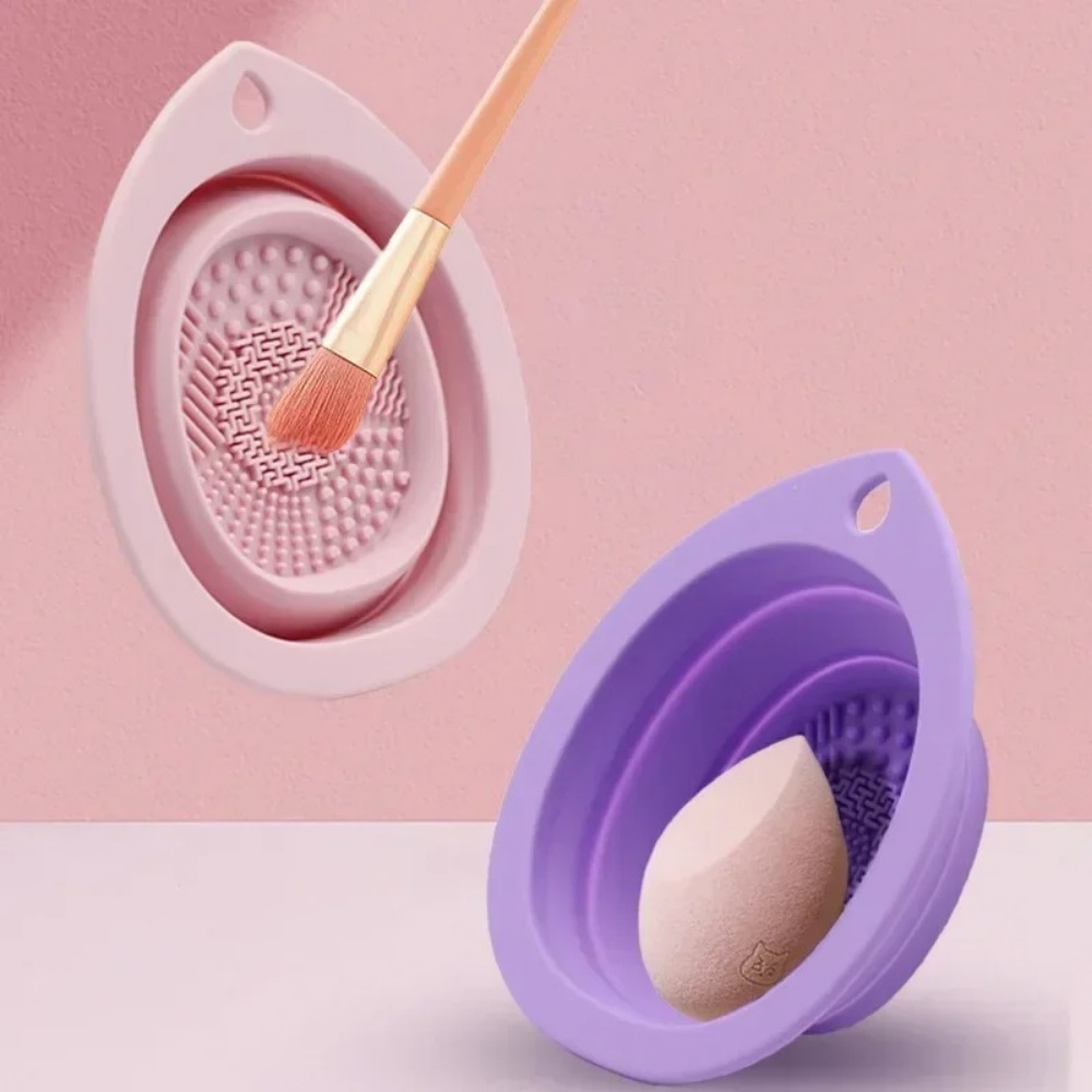 Силиконовая складная чаша для  – обзор и цена Beauty Makeup Brushes