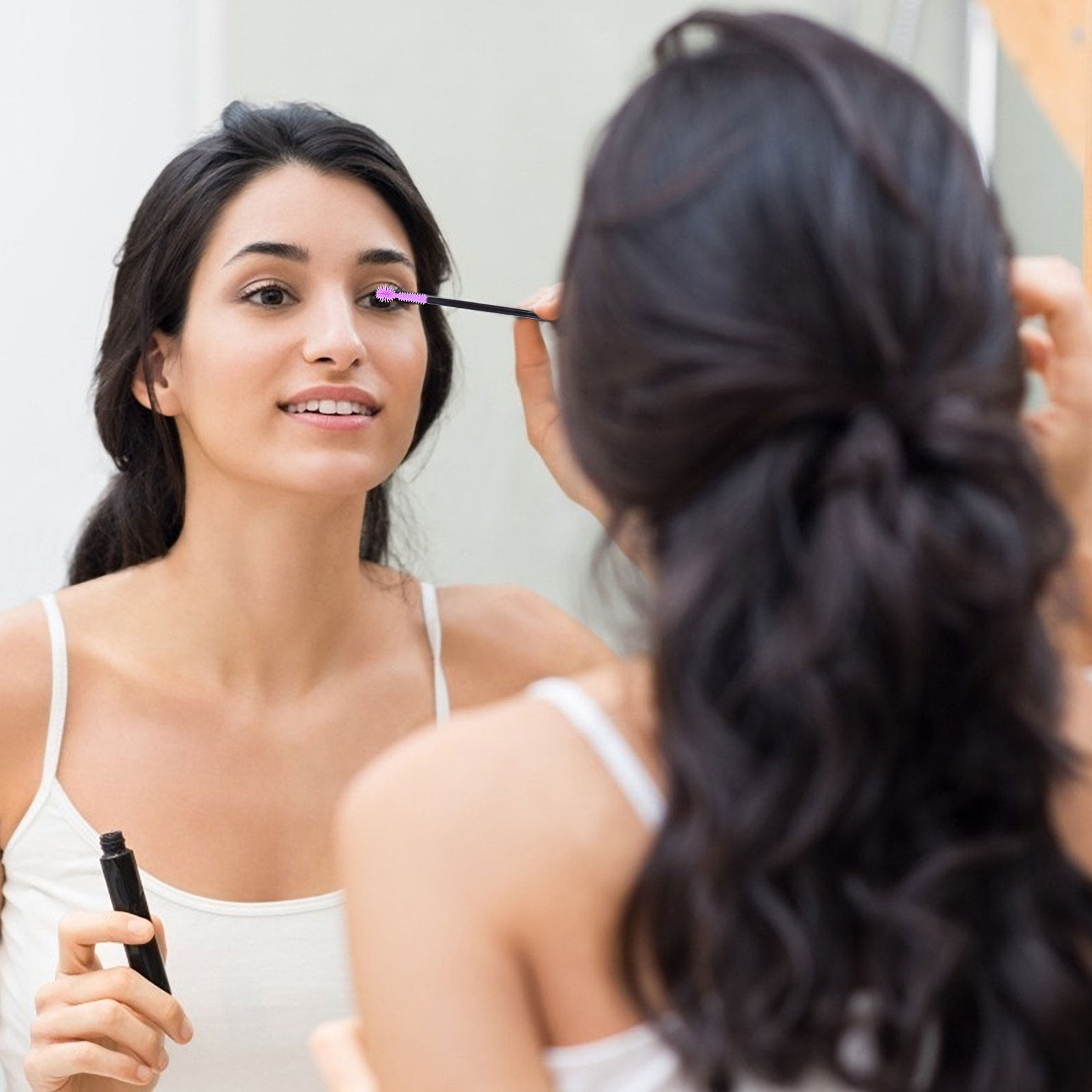50 шт. фиолетовых одноразовых  – обзор и цена Beauty Makeup Brushes